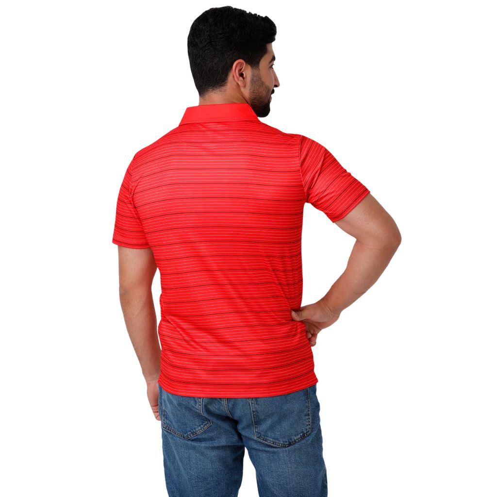 FOCO Men's NHL Striped Polyester Polo - Detroit Red Wings, Size Small