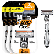 BIC Flex 5 Sensitive Men's Disposable 5-Blade Razors - 6 Razors