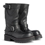ETPSJKR Mid Calf Motorcycle Riding Boots, Black SZ 7