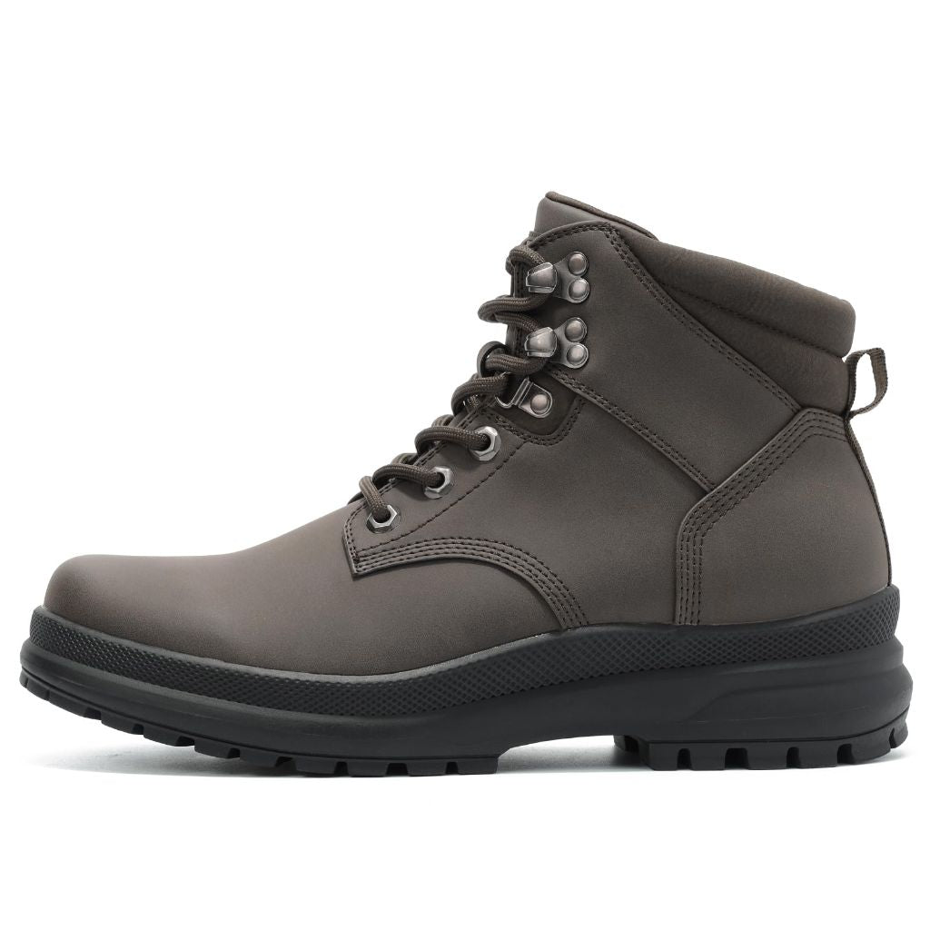 ANJOUFEMME Men's Winter Hiking Boots, Brown, SZ 10.5