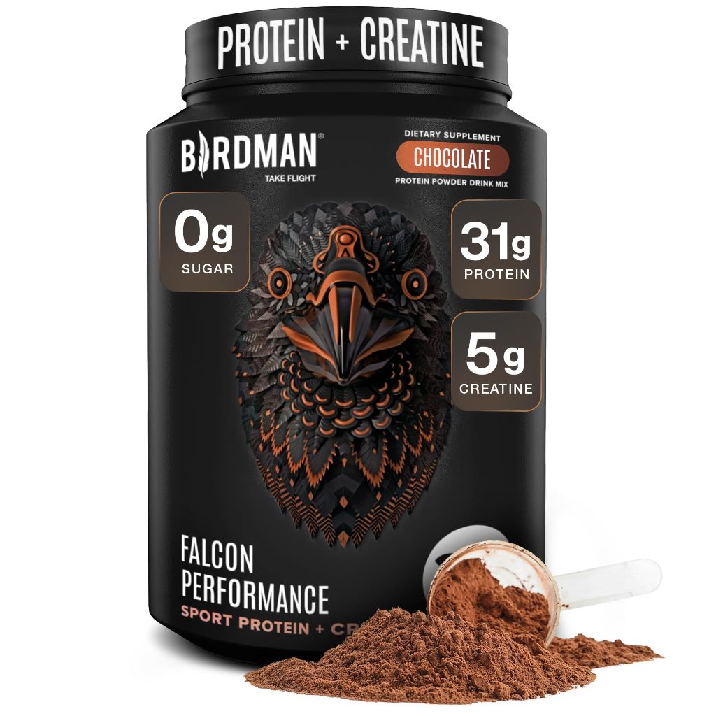Birdman Falcon Performance Vegan Protein Powder - Chocolate, 1.96lb (19svgs)