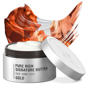 THERAPISPA Cold-Pressed Pure Rich Signature Shea Butter Moisturizing Cream - Gold, 7oz.