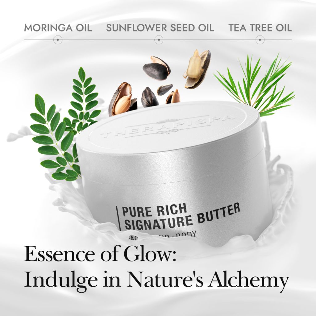 THERAPISPA Cold-Pressed Pure Rich Signature Shea Butter Moisturizing Cream - Gold, 7oz.