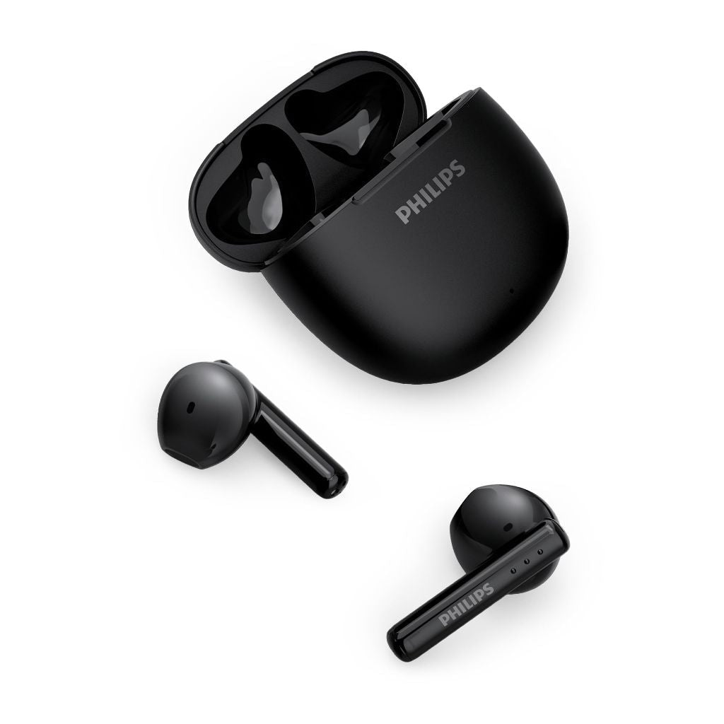 Philips TAT1139 True Wireless Earbuds, 13 mm Driver, Clear Call with AI Mic, 26-Hour Battery Life - Black
