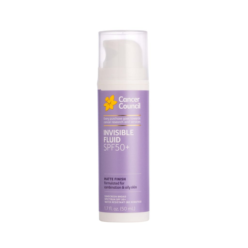 Cancer Council Invisible Fluid Face Sunscreen, SPF50+ - 1.7 fl. oz.