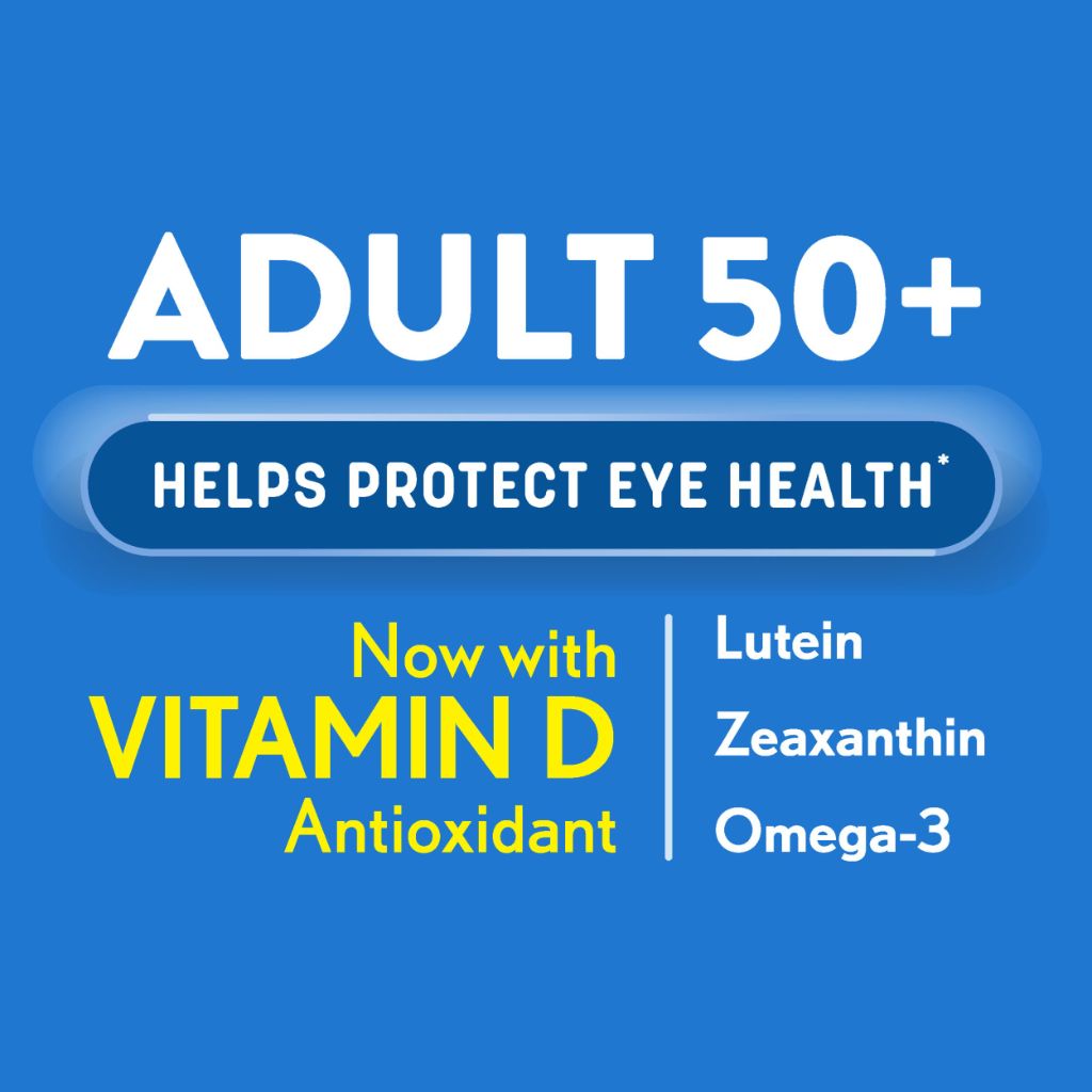 Ocuvite 50+ Eye Vitamin & Mineral Supplement,  for Women and Men, 90 Softgels