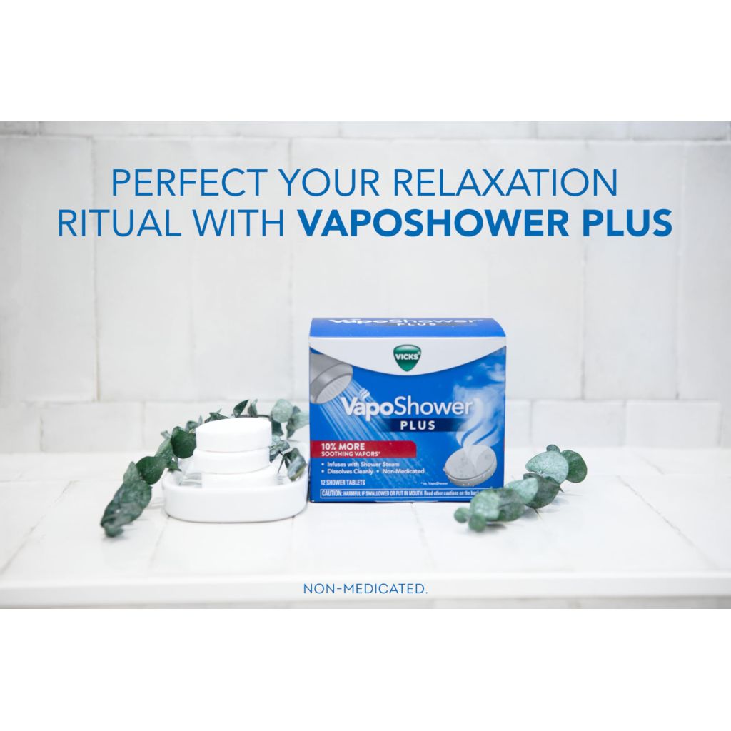 Vicks, VapoShower Plus, Shower Steamers - 12ct
