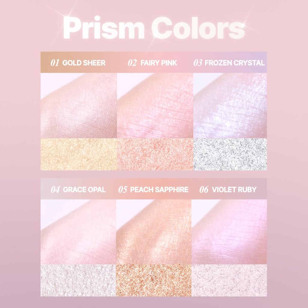 CLIO Prism Highlighter Makeup Pallet - 06 Violet Ruby (Pearl Shimmer)