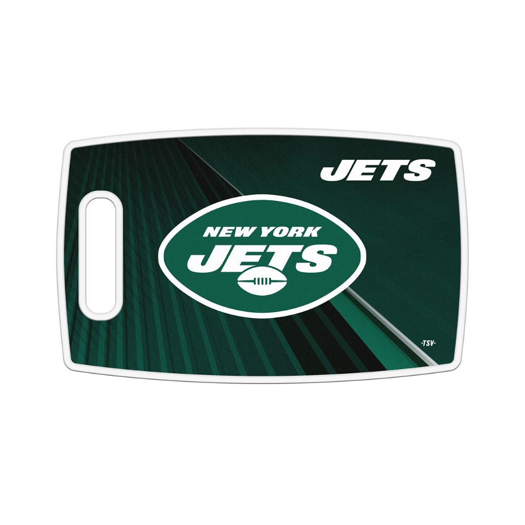 NFL Large Plastic Cutting Board, 14.5" x 9" - New York Jets