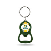 Rico Industries NCAA Northern Michigan Wildcats Green Metal Bottle Opener Keychain