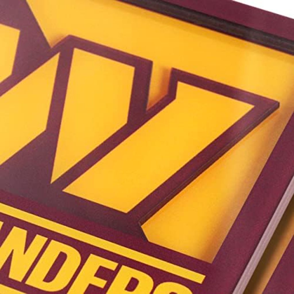 YouTheFan NFL 3D Logo Series Coaster - Washington Commanders, 2 Pack