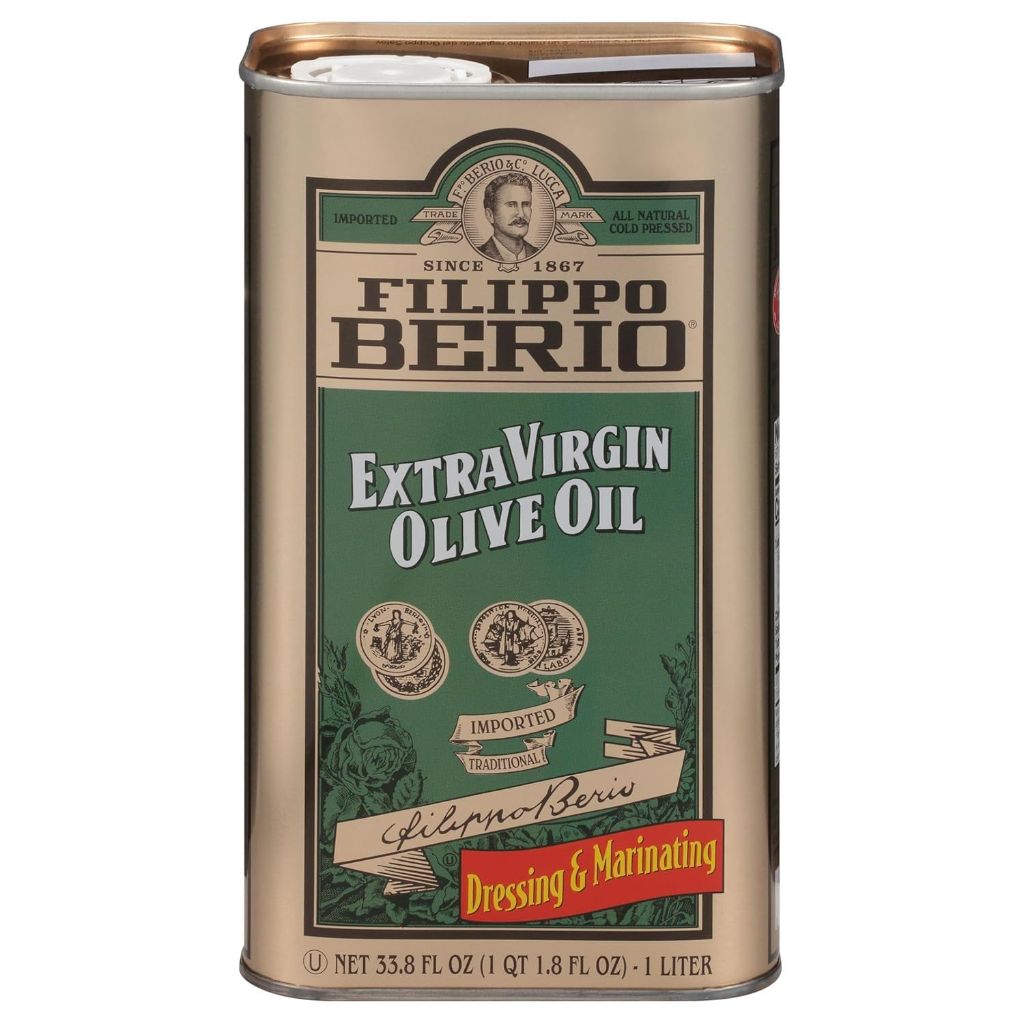 Filippo Berio Cold Pressed Extra Virgin Olive Oil w/Polyphenols - 33.8 fl. oz. Tin