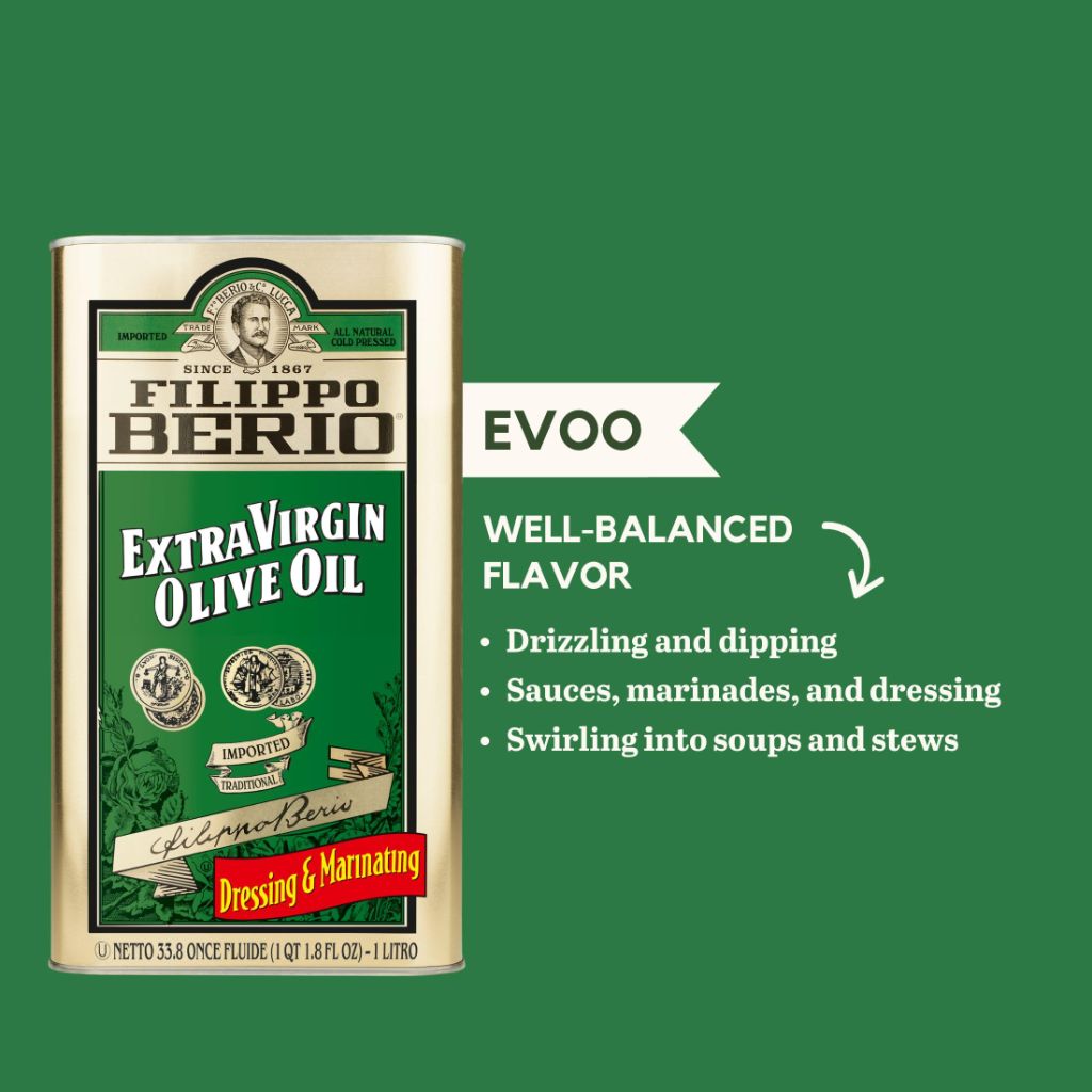 Filippo Berio Cold Pressed Extra Virgin Olive Oil w/Polyphenols - 33.8 fl. oz. Tin