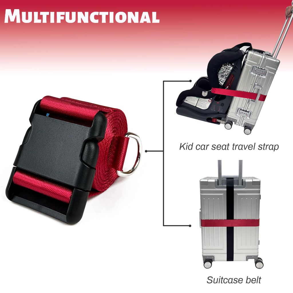 GUCHO Kids Car Seat Travel Belt Strap  (Red)