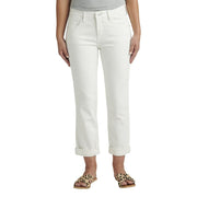 JAG Carter Women's Mid Rise Girlfriend Jeans - White, Size 12 (26" Inseam)