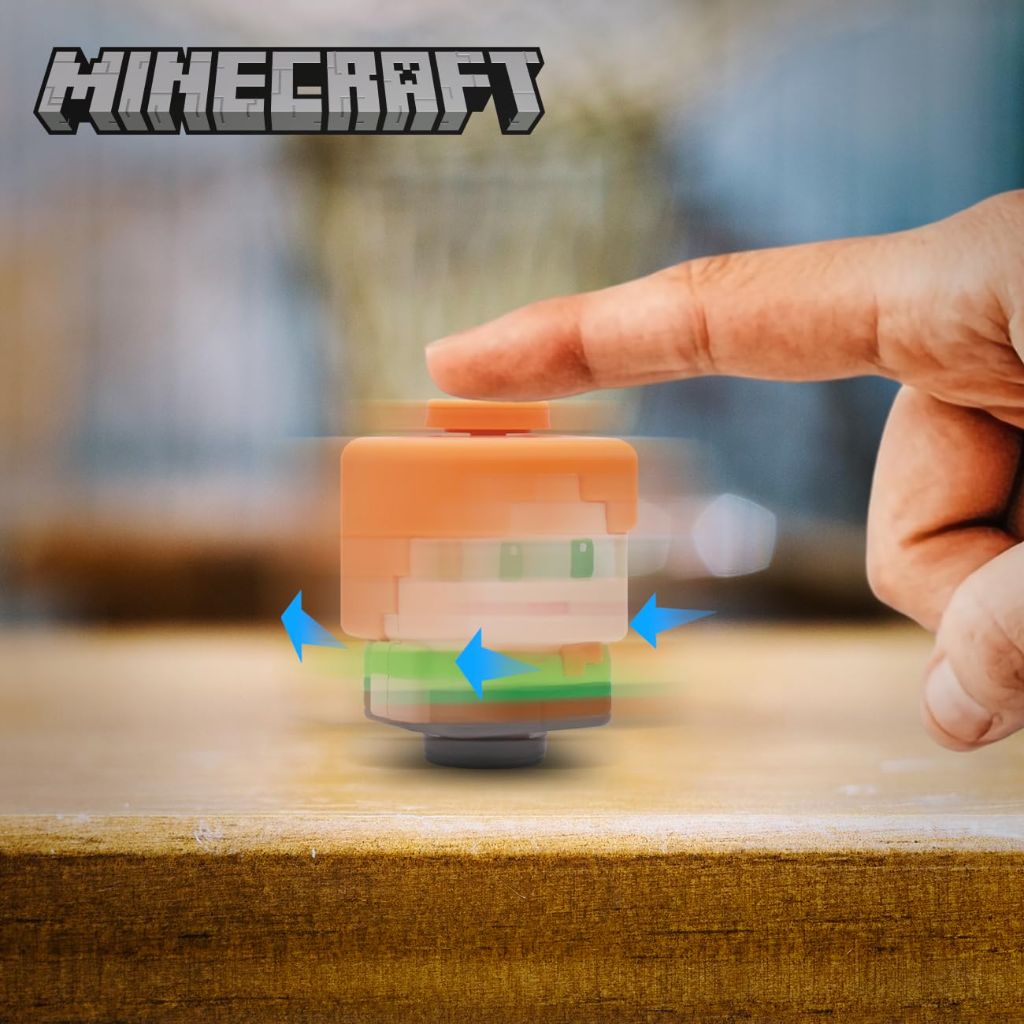 Minecraft Spinner Toys Series 2 – Pig, Magnetic & Stackable Fidget Spinner
