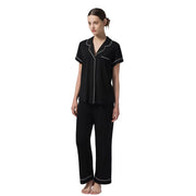 Dream Valley Women's Outlast Deep Sleep Modal Pajamas - Black, Medium