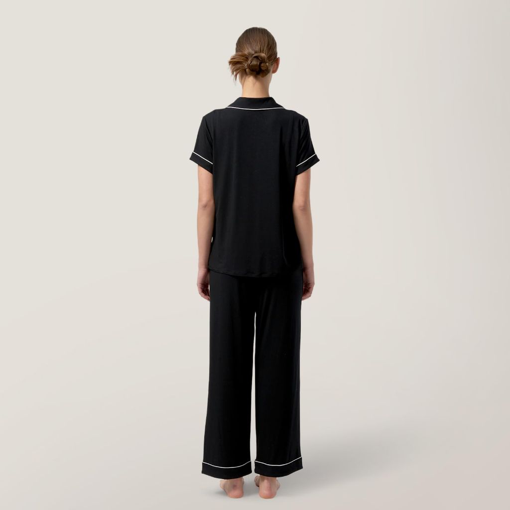 Dream Valley Women's Outlast Deep Sleep Modal Pajamas - Black, Medium