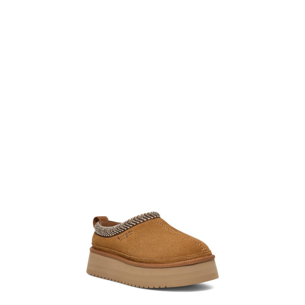 Koolaburra by UGG Women's Burree Platform Slipper - Chestnut, Size 9
