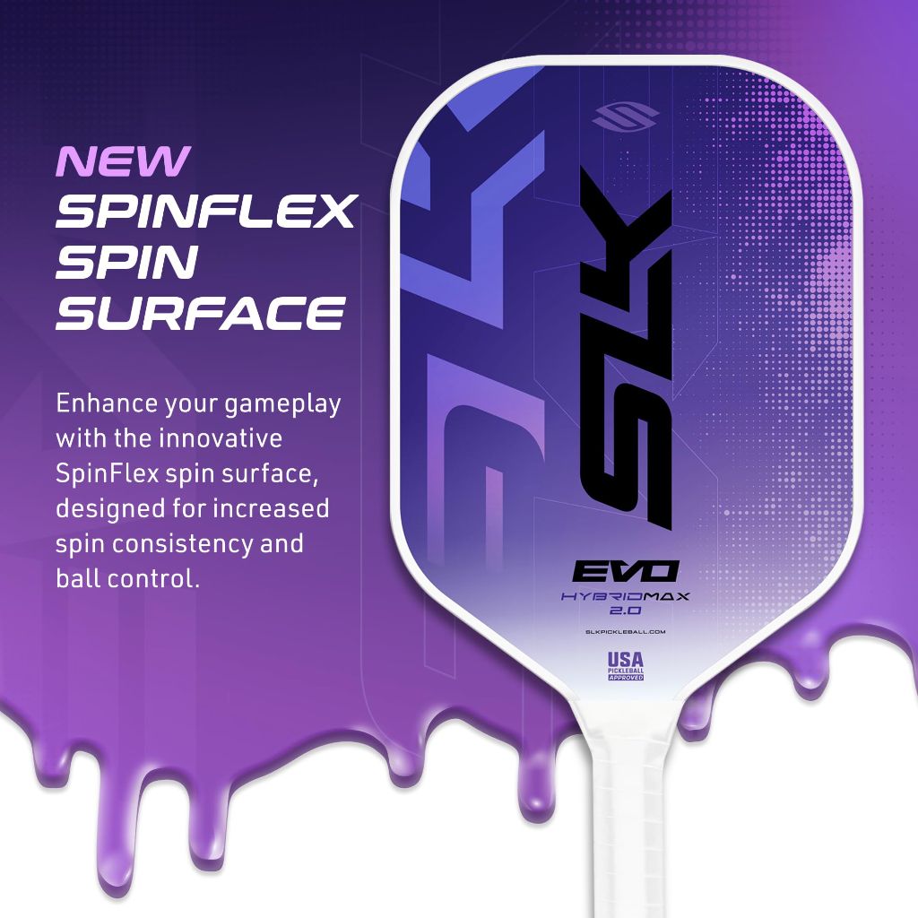 Selkirk Sport SLK Evo Hybrid 2.0 XL Pickleball Paddle - Hybrid Purple
