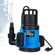ZLAISS 1HP Submersible Sump Pump with Automatic Float Switch - 3700 GPH, 30ft Max Head, 1-1/2" FNPT Outlet