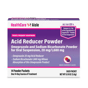 HealthCareAisle Omeprazole 20mg Acid Reducer Powder - 14 Packets, Mixed Berry Flavor
