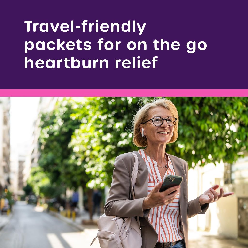 HealthCareAisle Omeprazole 20mg Acid Reducer Powder - 14 Packets, Mixed Berry Flavor