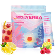 Gehaluks On-the-Go Super Yerba Mate Powder - Raspberry Lemonade Flavor, 30 Packets