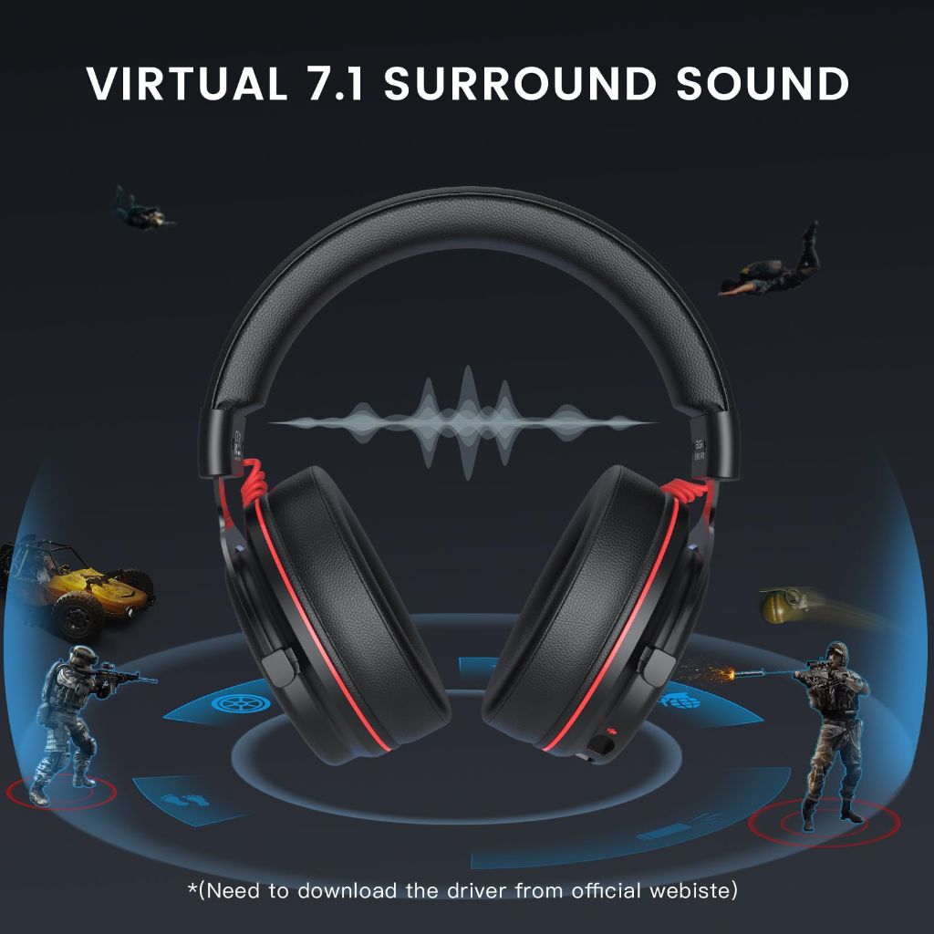 EKSA E900 Pro USB Gaming Headset for PC