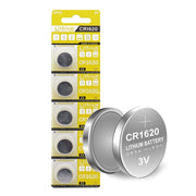 Cotchear 3V Lithium Coin Cell Batteries - CR1620 - 5 Pack