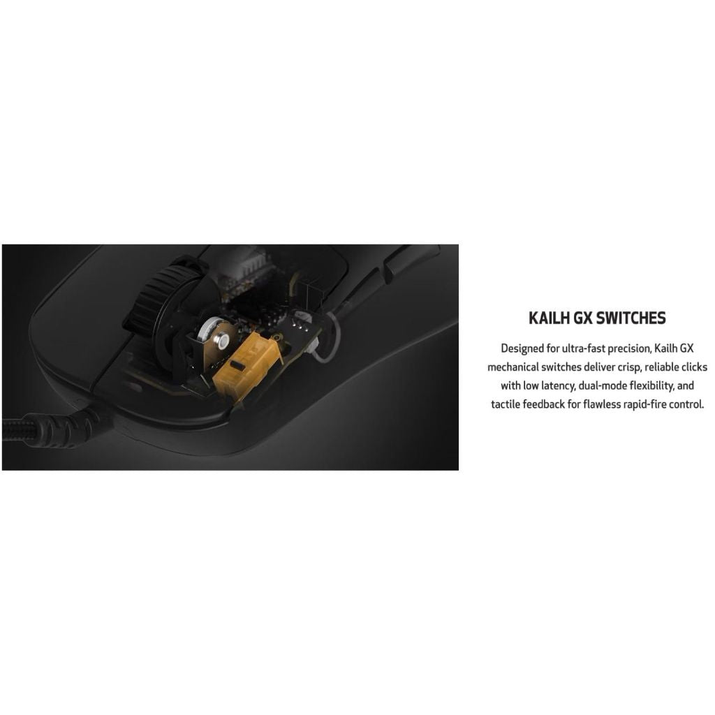 End Game Gear OP1 8K v2 49.5g Lightweight Wired Gaming Mouse - Black