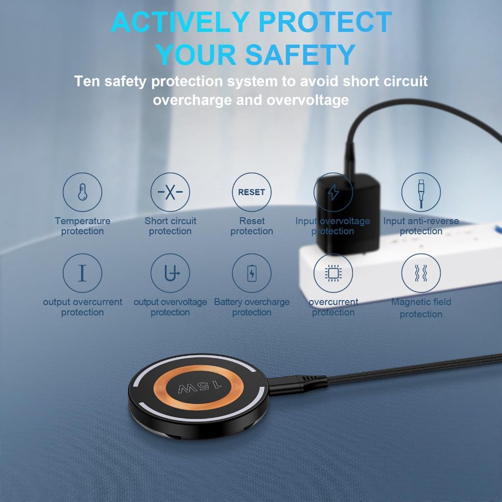 Samsung Wireless Charger Fast Charging Pad 15W Magnetic Charger