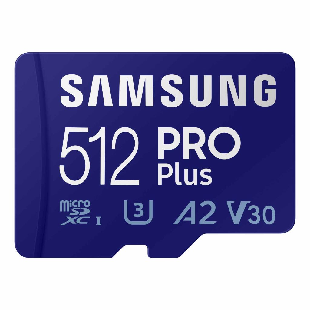 Samsung PRO Plus microSD Memory Card + Adapter, 512GB microSDXC for Android Smartphones, Tablets, GoPRO, and DJI Drone (MB MD512SA/AM)