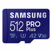 Samsung PRO Plus microSD Memory Card + Adapter, 512GB microSDXC for Android Smartphones, Tablets, GoPRO, and DJI Drone (MB MD512SA/AM)