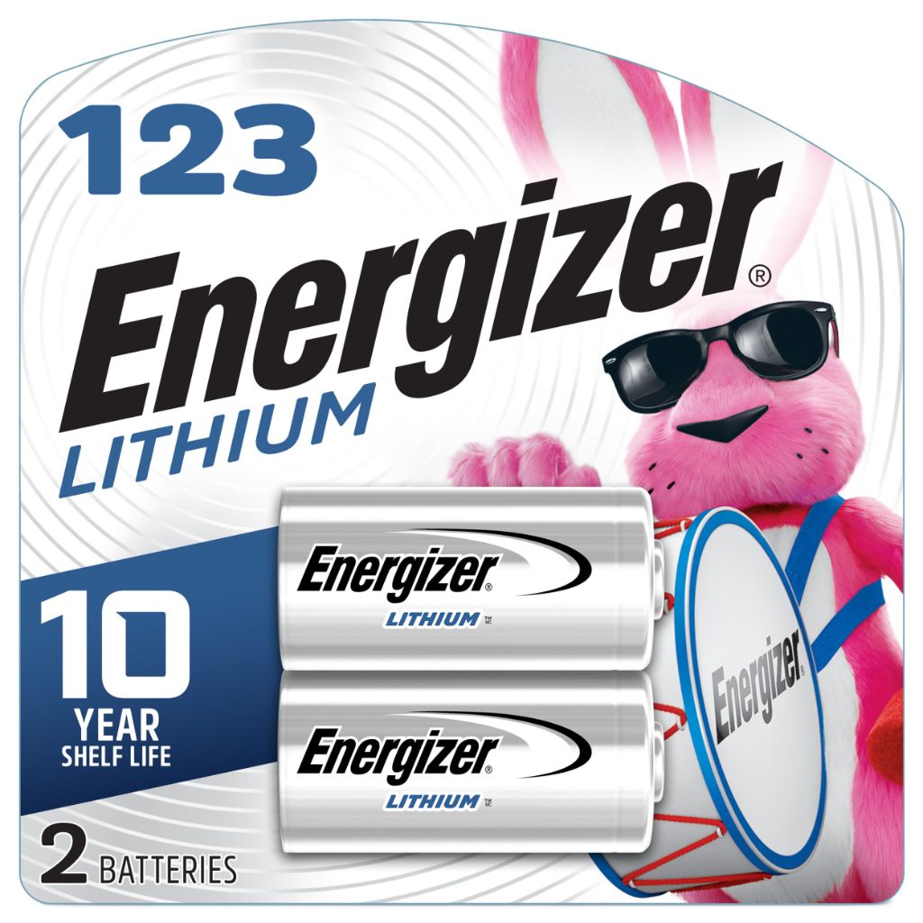 Energizer 123 Lithium 3V Batteries - 2 Pack