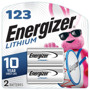 Energizer 123 Lithium 3V Batteries - 2 Pack
