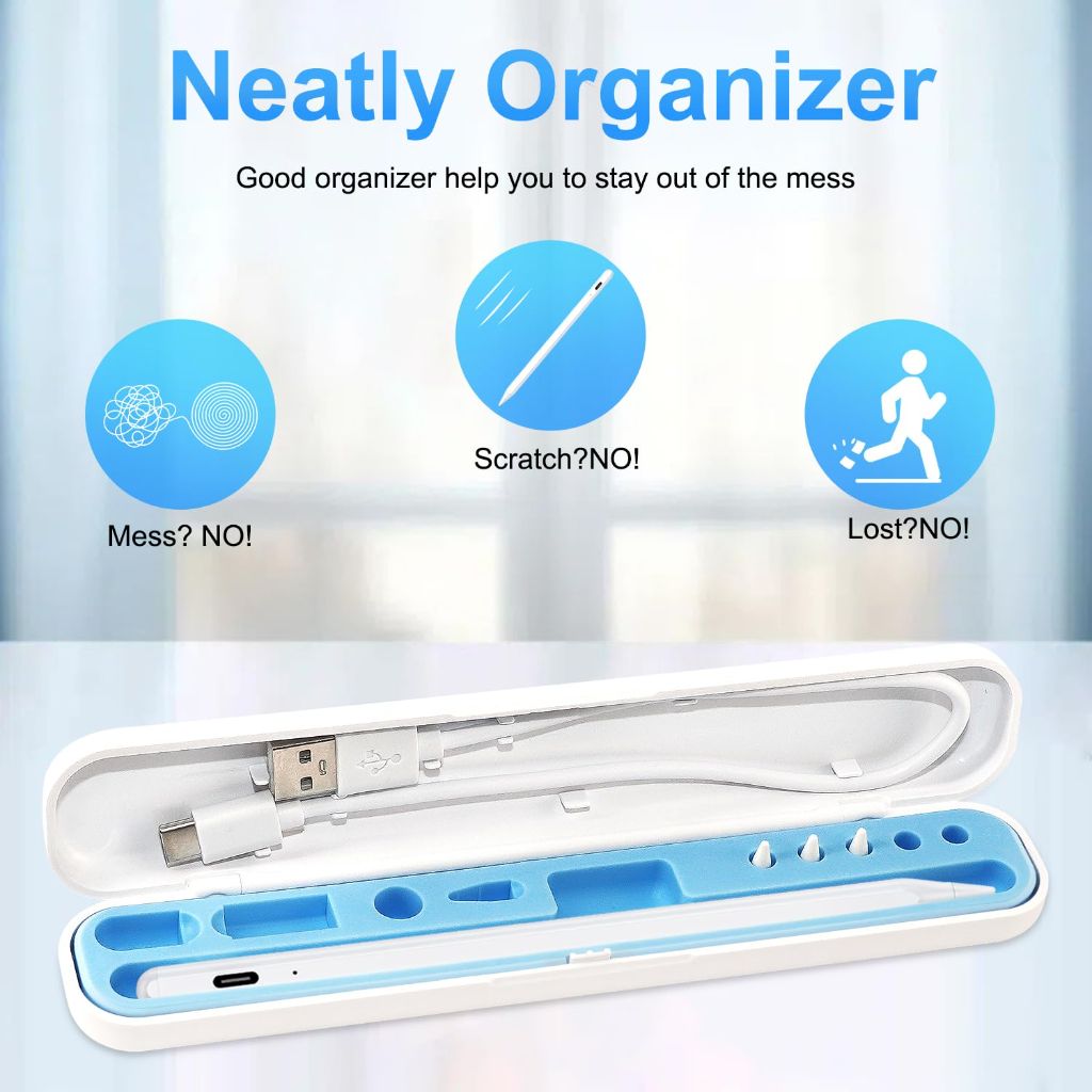 Stylus Pen for iPad Apple: Fast Charge with Palm Rejection, Tilt Sensitivity