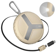 Vivilumens Power Bank Portable Charger 10,000mAh Retractable 25.5 in Built-In Fast Charging Cable