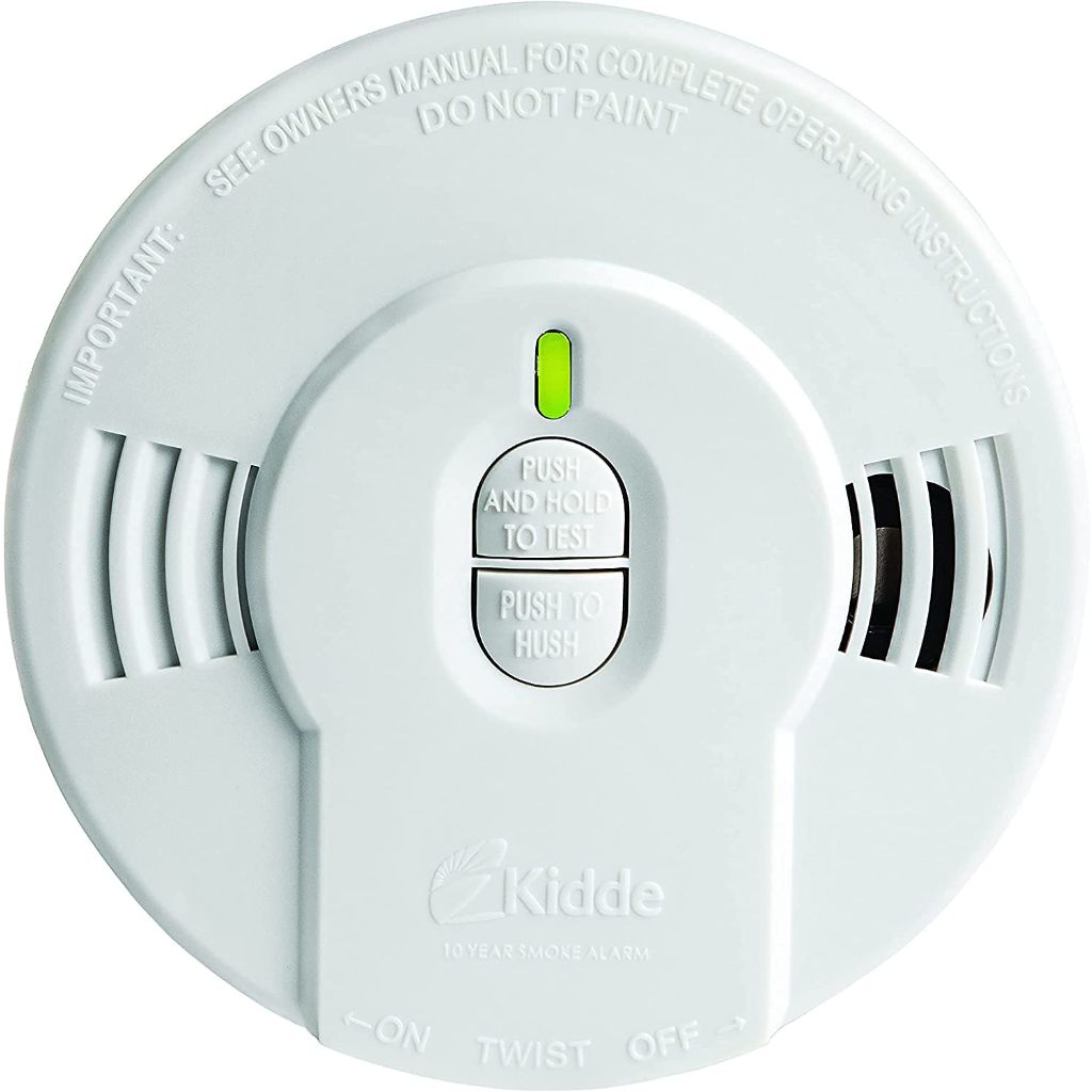 Kidde i9010 Smoke Detector w/10-Year Battery, LED Indicators, Replacement Alert, Test-Reset Button