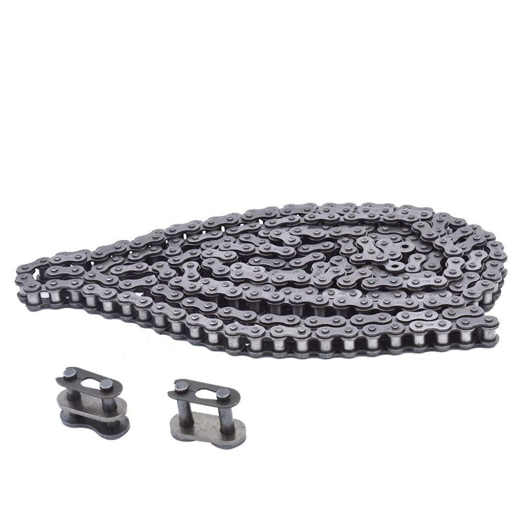 Findmall #40 Roller Chain 10 Feet with 2 Connecting Links Fit for Go Kart and Mini Bike