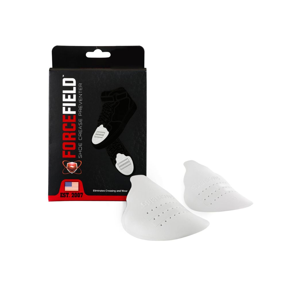 Forcefield Unisex Adult Crease Protector Shoe Toe Guards - White, Medium