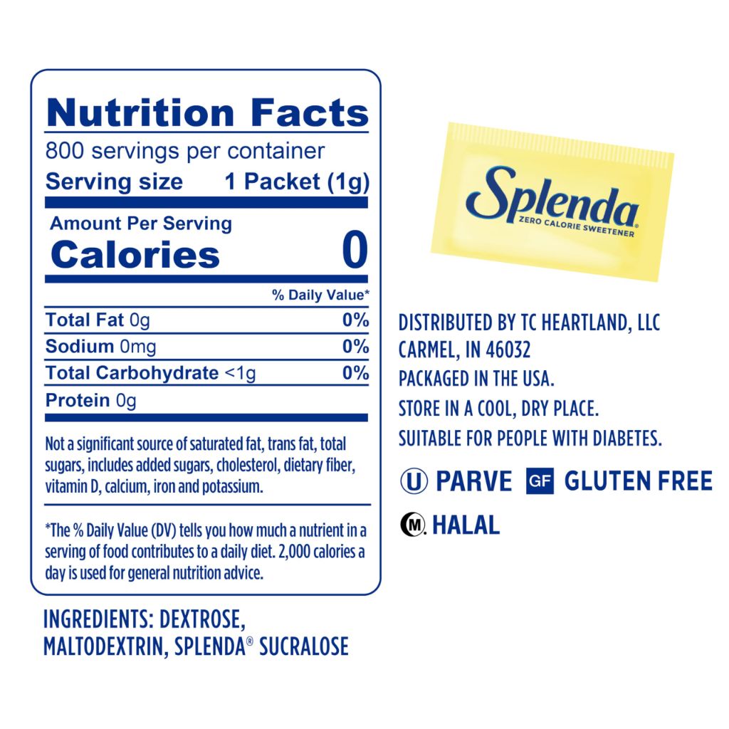 Splenda Zero Calorie Sweetener Packets - 800ct.