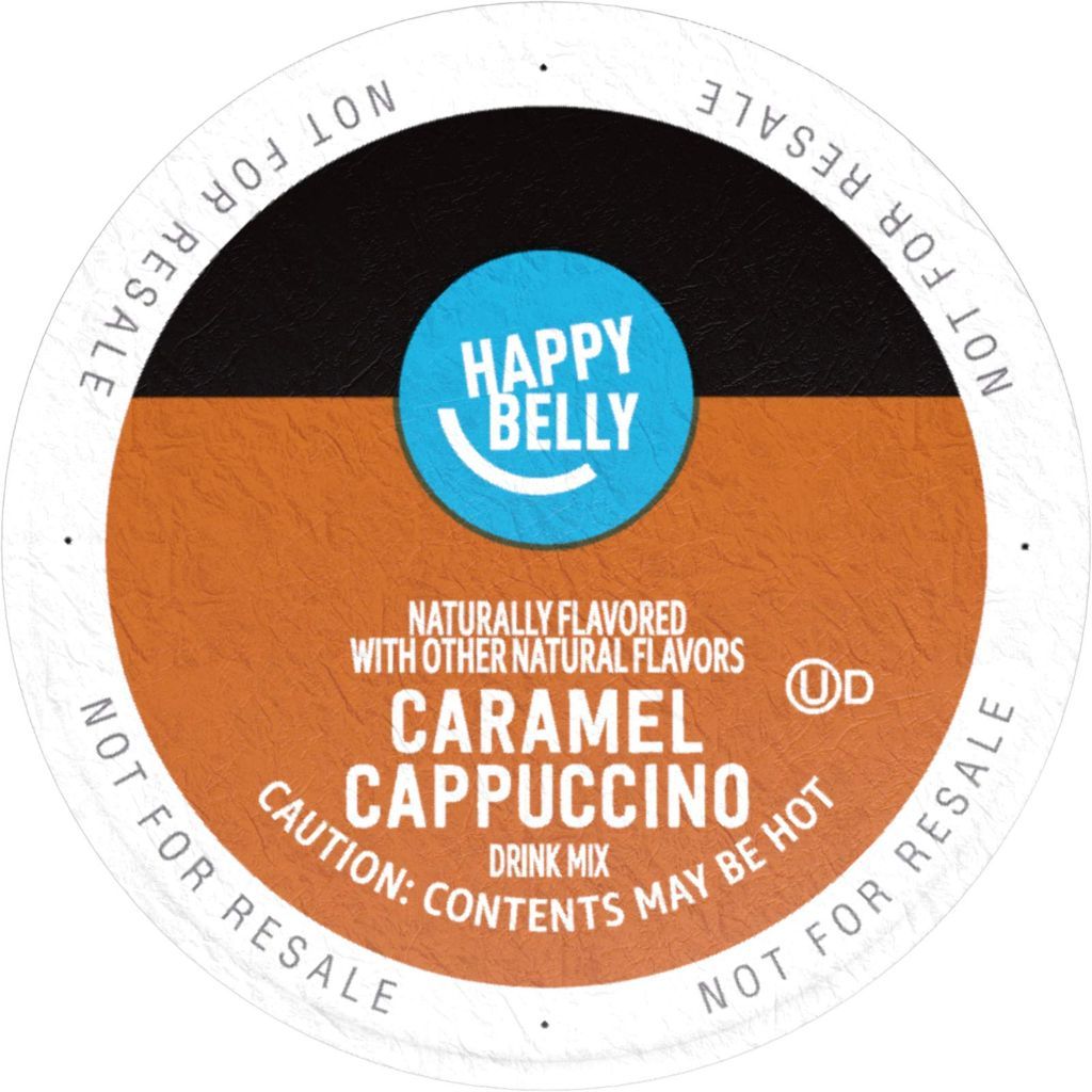 Happy Belly Caramel Cappuccino Keurig K-Cup Coffee Pods, 24ct.