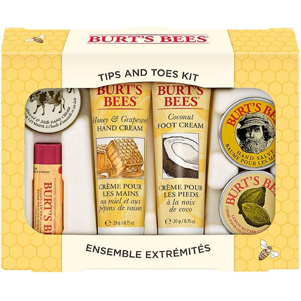 Burts Bees Tips and Toes Travel Gift Set - 6 Pieces