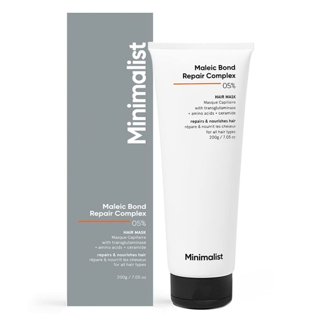 Minimalist Maleic Bond Repair Complex 5% Hair Mask for Damaged & Frizzy Hair - 7.05 oz.