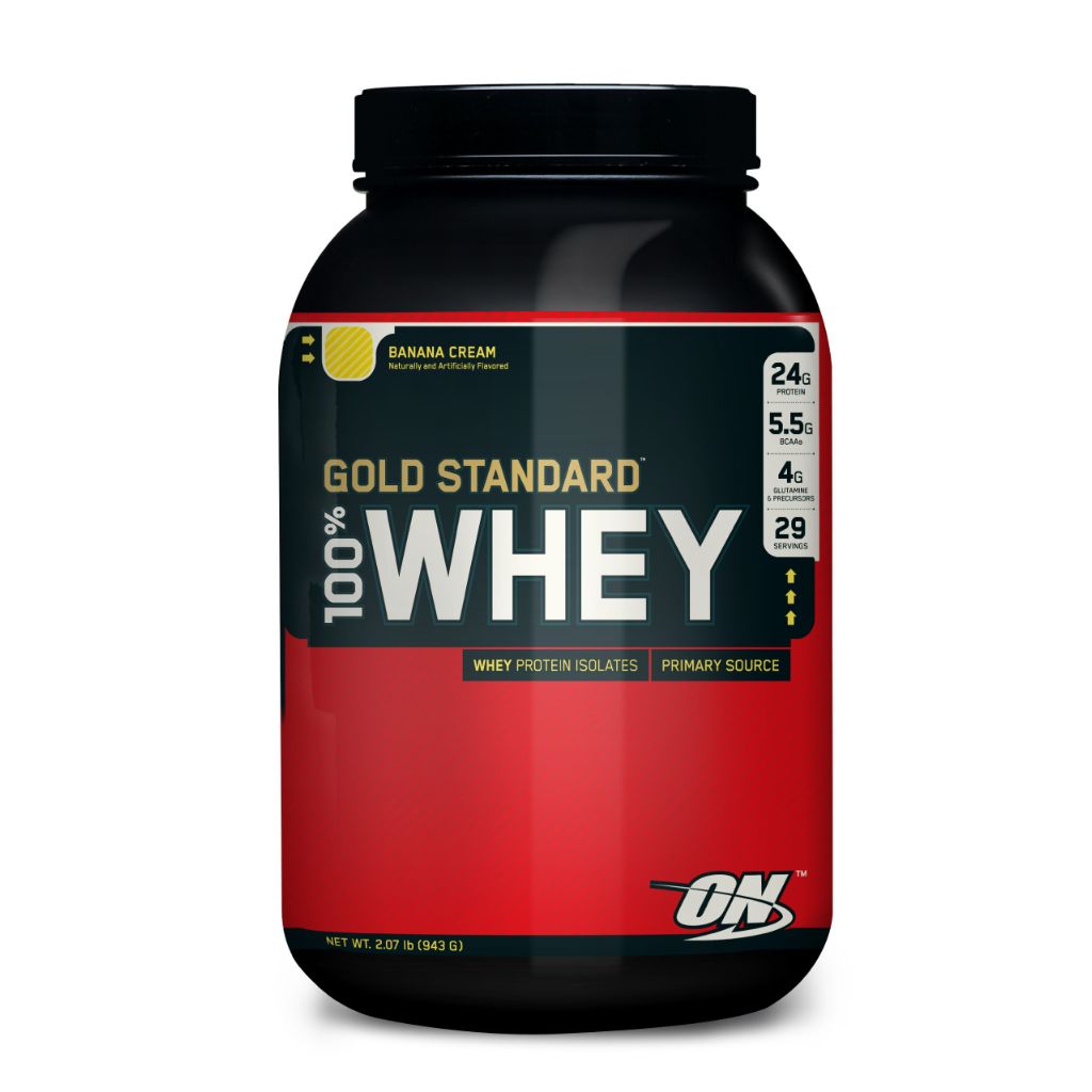 Optimum Nutrition Gold Standard 100% Whey Protein Powder - Banana Cream, 2lb.