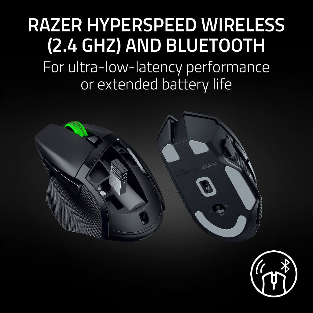 Basilisk V3 X HyperSpeed Ergonomic Wireless Gaming Mouse - Black