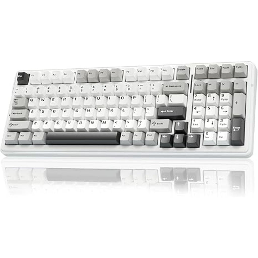 AULA F99 Wireless Mechanical RGB Keyboard 3-in-1 Swappable Gray/White/Dark Gray