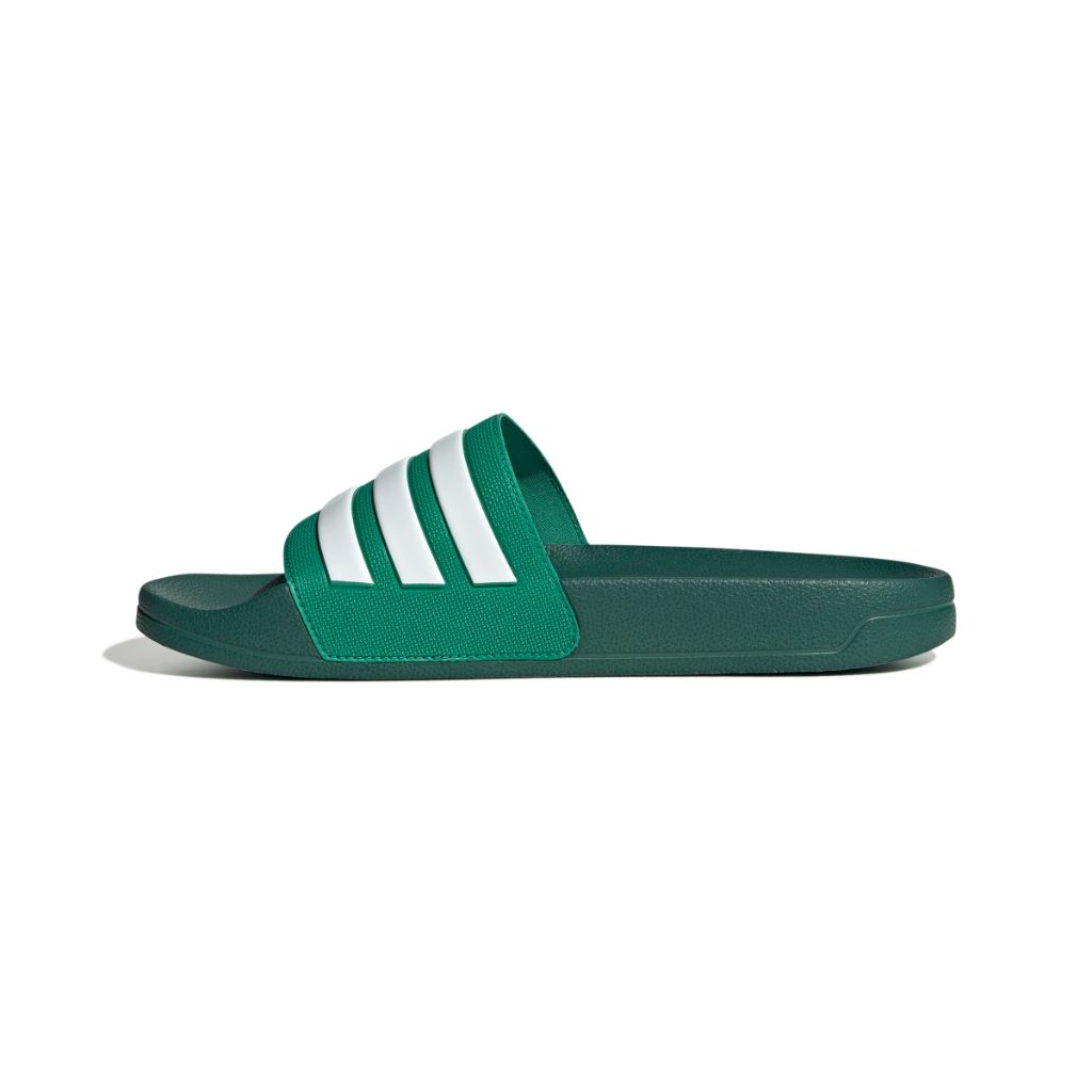 Adidas Unisex-Adult Adilette Shower Sportswear, Court Green/White/Collegiate Green, size 15