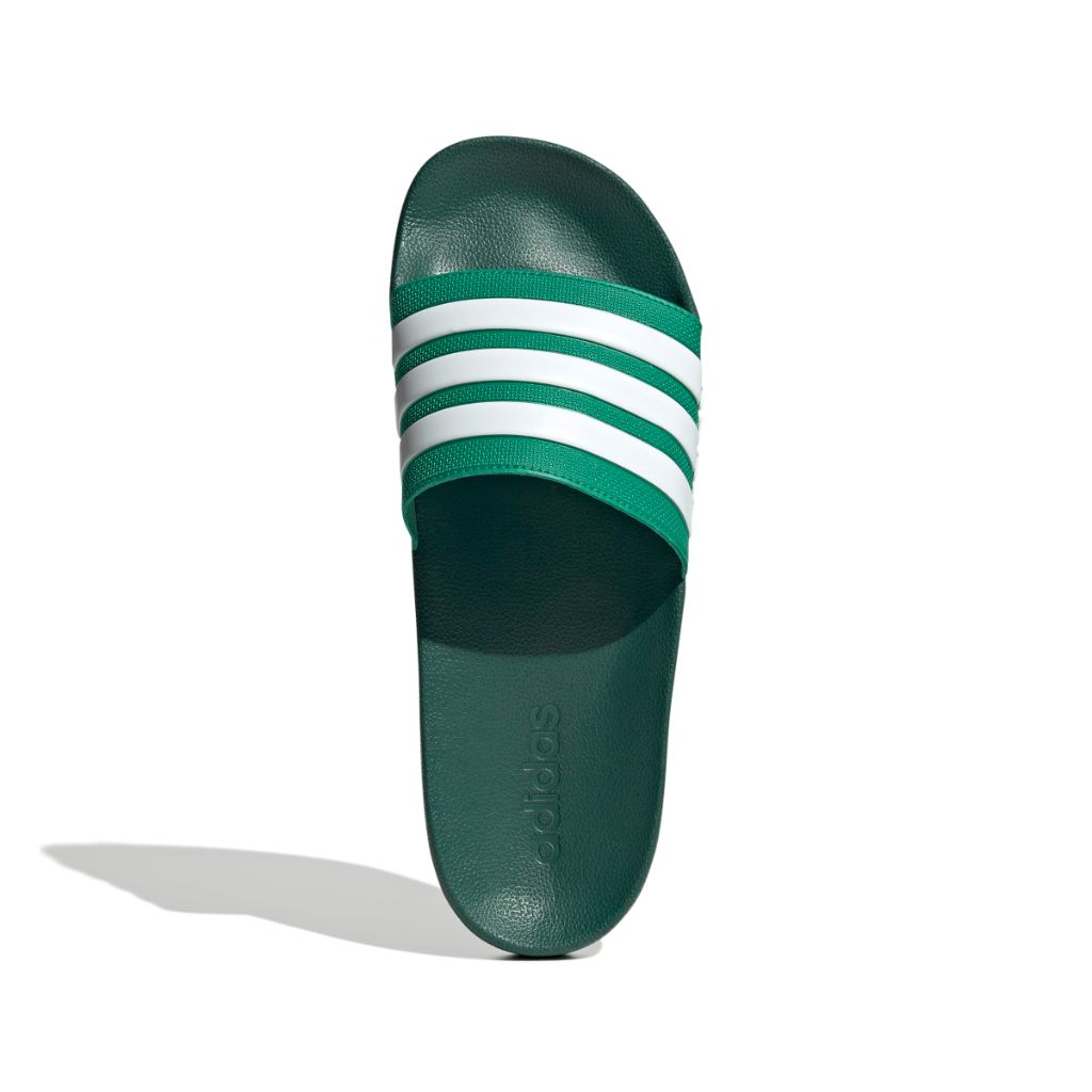 Adidas Unisex-Adult Adilette Shower Sportswear, Court Green/White/Collegiate Green, size 15